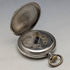 Swiss made antique Leonidas pocket watch flower sculpture silver side hunter case works well